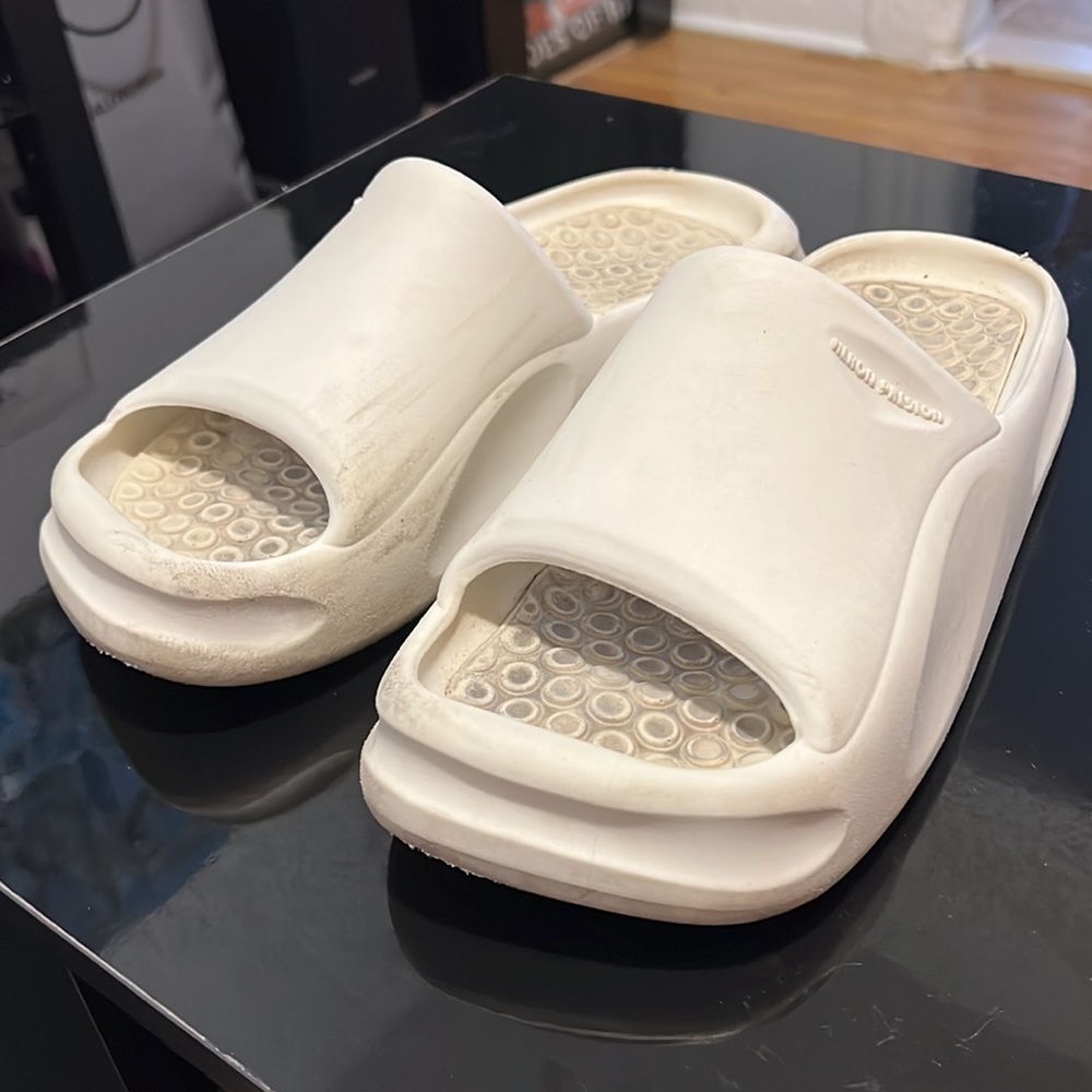 Heron Preston Square-Toe Moulded Slides - image 4